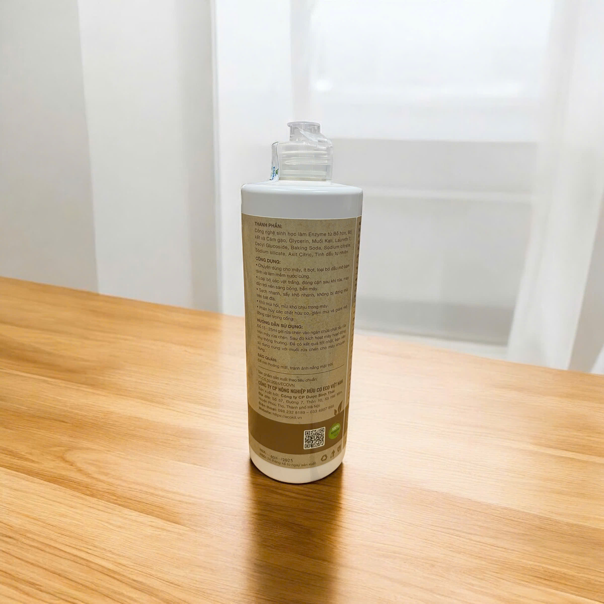Gel rửa chén hữu cơ sinh học cho máy_500m